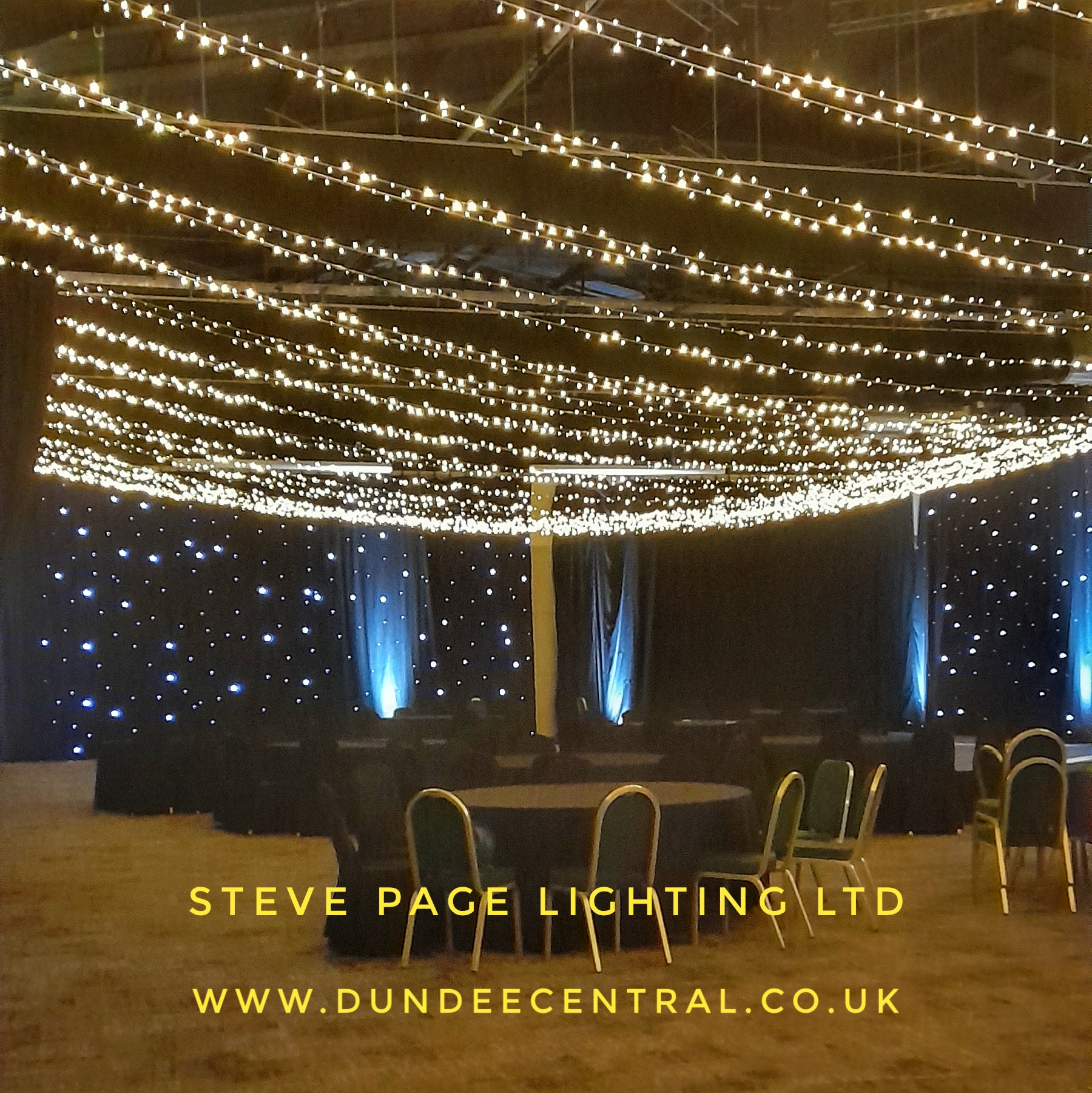 crieff hydro wedding lights hire